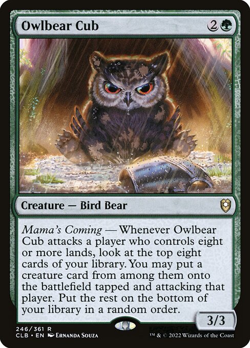 Owlbear Cub - Commander Legends: Battle for Baldur's Gate