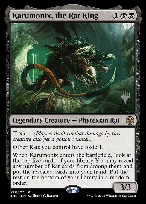 Karumonix, the Rat King - Phyrexia: All Will Be One Promos