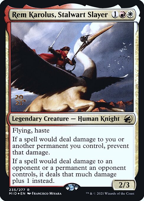 Rem Karolus, Stalwart Slayer - Innistrad: Midnight Hunt Promos - Promo Foil