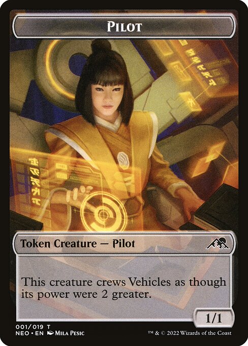 Pilot - Kamigawa: Neon Dynasty Tokens