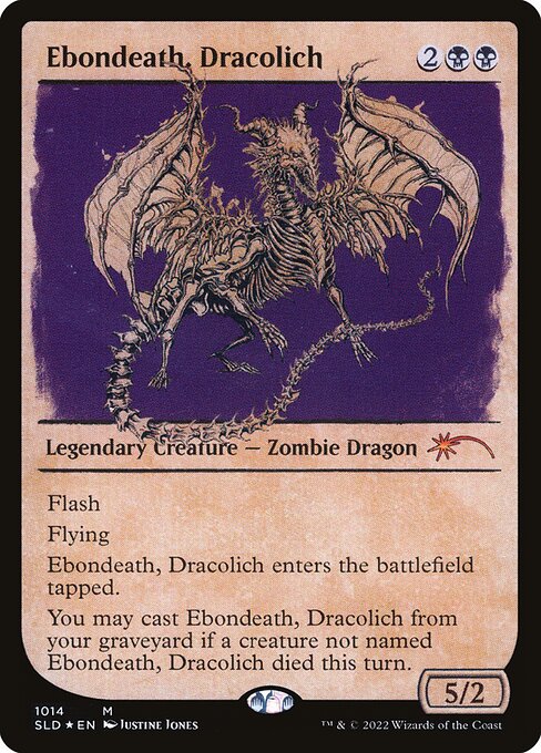 Ebondeath, Dracolich - Secret Lair Drop - Promo Foil