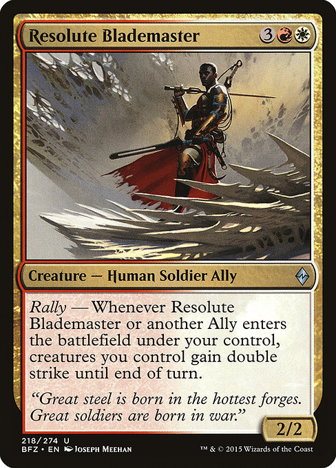 Resolute Blademaster - Battle for Zendikar