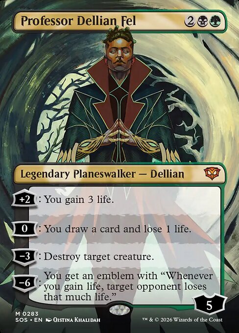 Professor Dellian Fel - Secrets of Strixhaven - Borderless