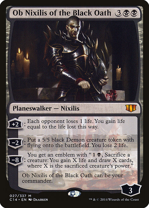 Ob Nixilis of the Black Oath - Commander 2014