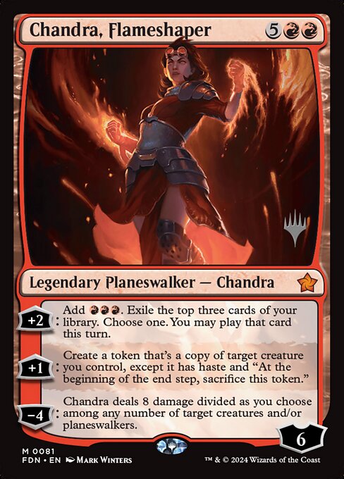 Chandra, Flameshaper - Foundations Promos