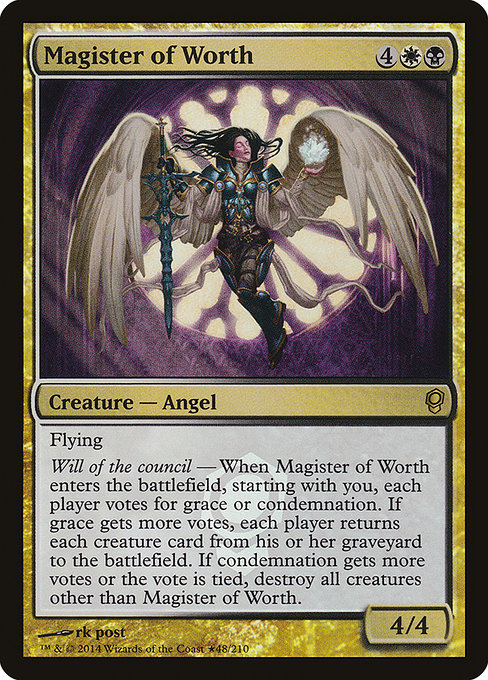 Magister of Worth - Conspiracy Promos - Promo Foil