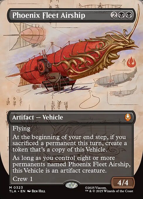 Phoenix Fleet Airship - Avatar: The Last Airbender - Borderless