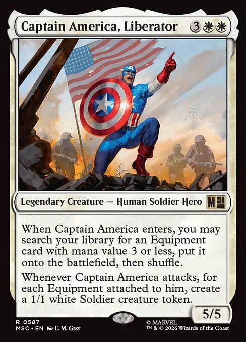 Captain America, Liberator - Marvel Super Heroes Commander