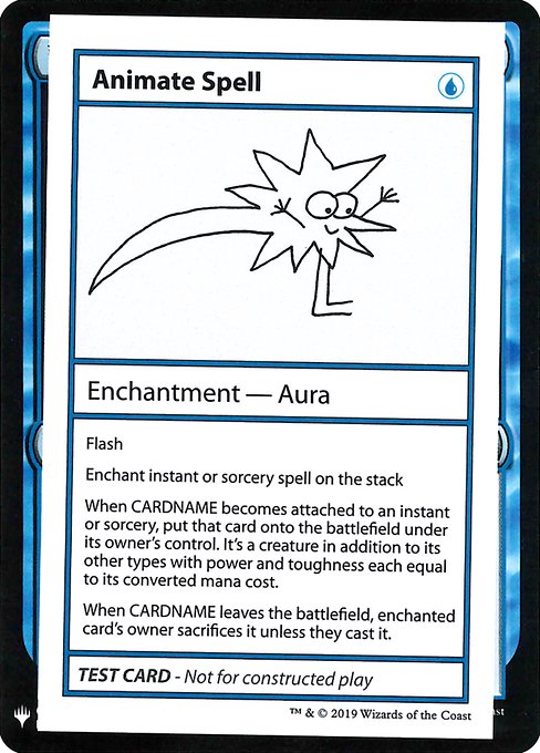 Animate Spell - Mystery Booster Playtest Cards 2019