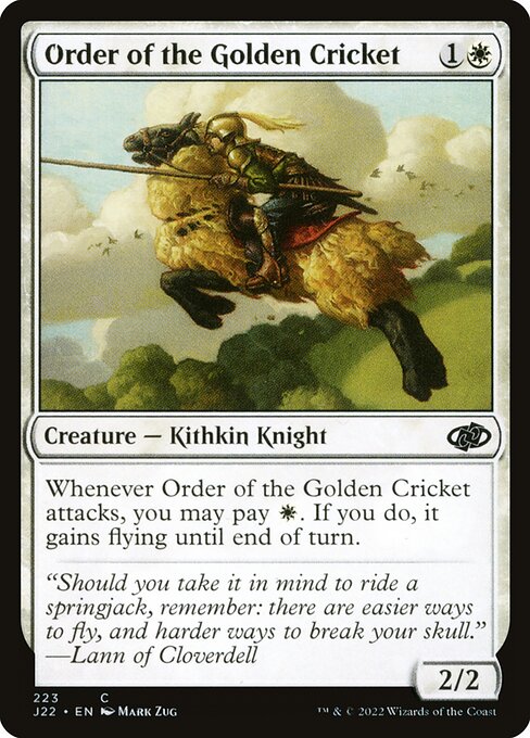 Order of the Golden Cricket - Jumpstart 2022