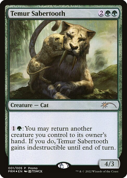 Temur Sabertooth - Year of the Tiger 2022 - Promo Foil