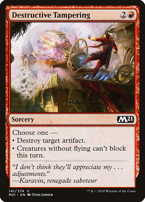 Destructive Tampering - Core Set 2021