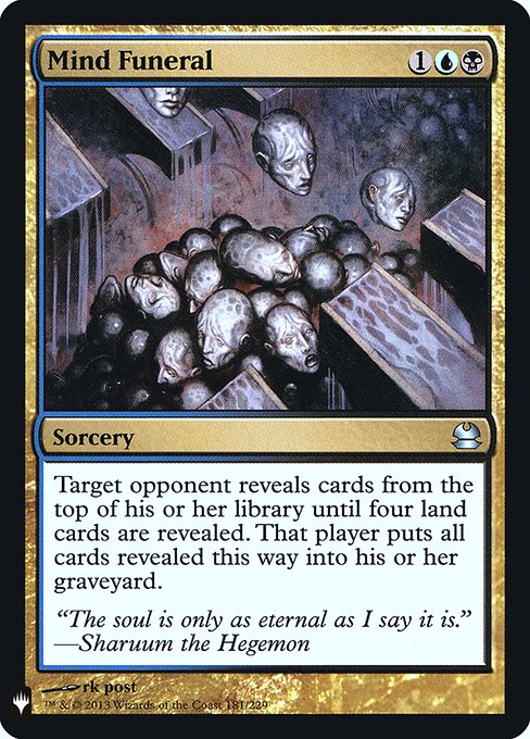 Mind Funeral - The List - Promo Foil