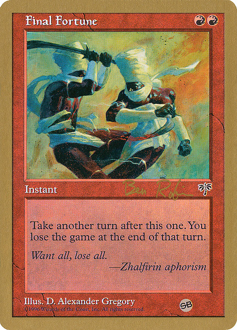 Final Fortune - World Championship Decks 1998