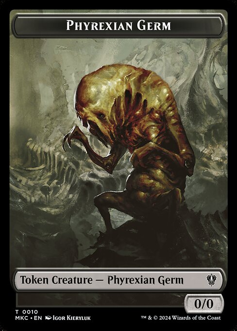 Phyrexian Germ - Murders at Karlov Manor Commander Tokens