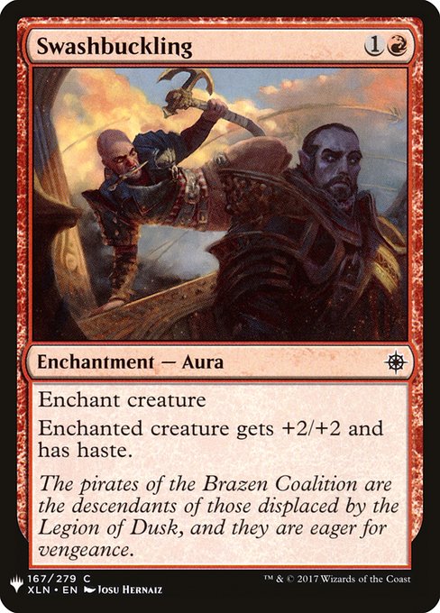 Swashbuckling - The List