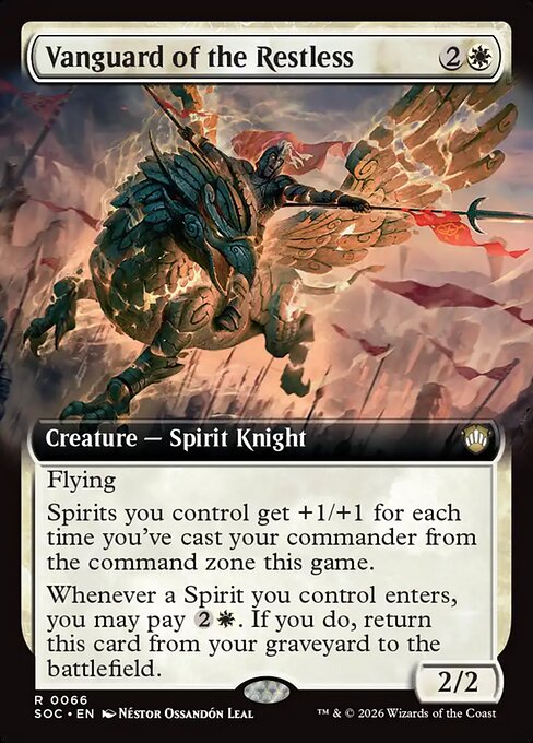Vanguard of the Restless - Secrets of Strixhaven Commander - Extended Art