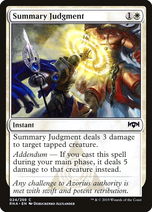 Summary Judgment - Ravnica Allegiance