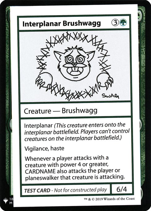 Interplanar Brushwagg - Mystery Booster Playtest Cards 2019