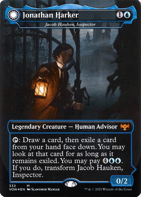 Jonathan Harker // Harker's Obsessive Inquiry (Jacob Hauken, Inspector // Hauken's Insight) - Innistrad: Crimson Vow