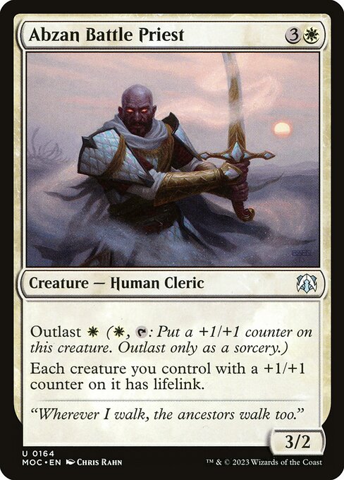 Abzan Battle Priest - March of the Machine Commander