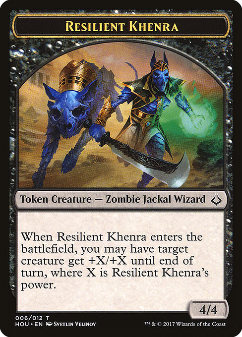 Resilient Khenra - Hour of Devastation Tokens