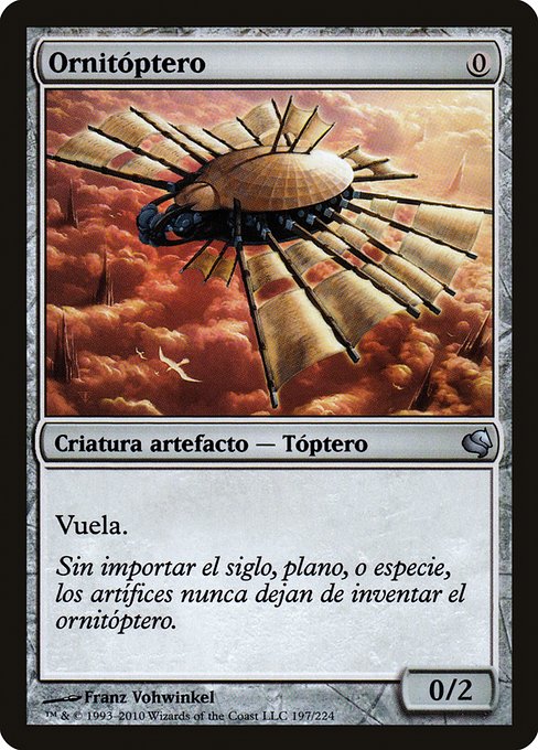 Ornitóptero (Ornithopter) - Salvat 2011