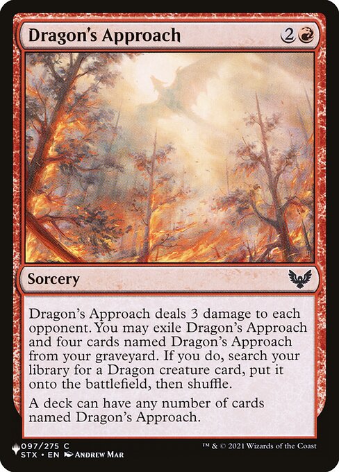 Dragon's Approach - The List