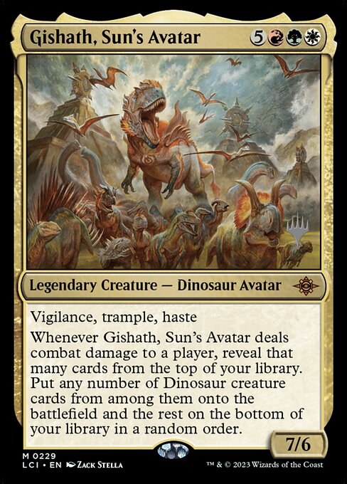 Gishath, Sun's Avatar - The Lost Caverns of Ixalan Promos