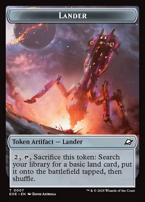 Lander - Edge of Eternities Tokens