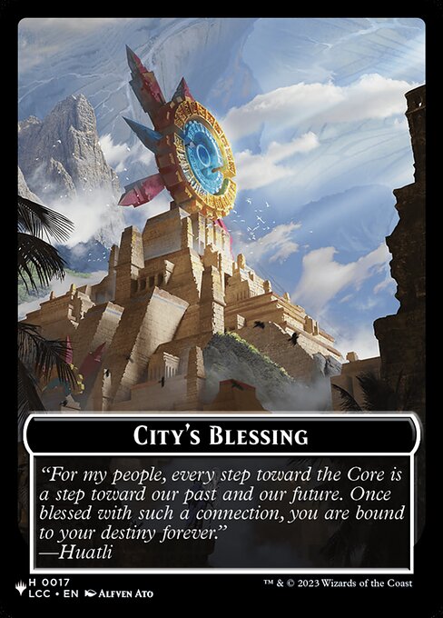 City's Blessing - The List