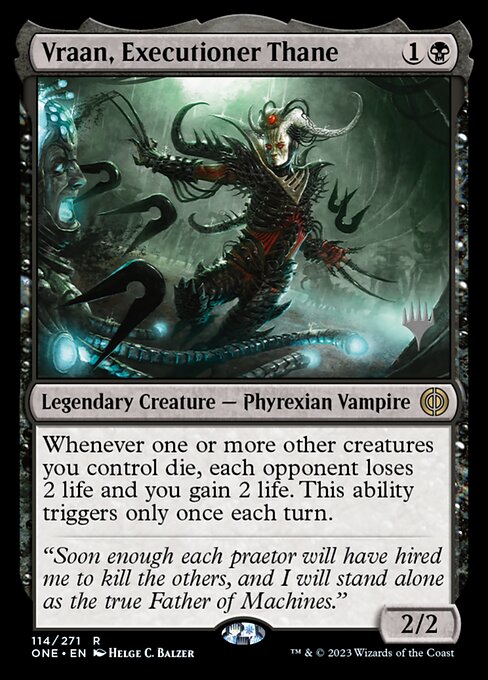 Vraan, Executioner Thane - Phyrexia: All Will Be One Promos