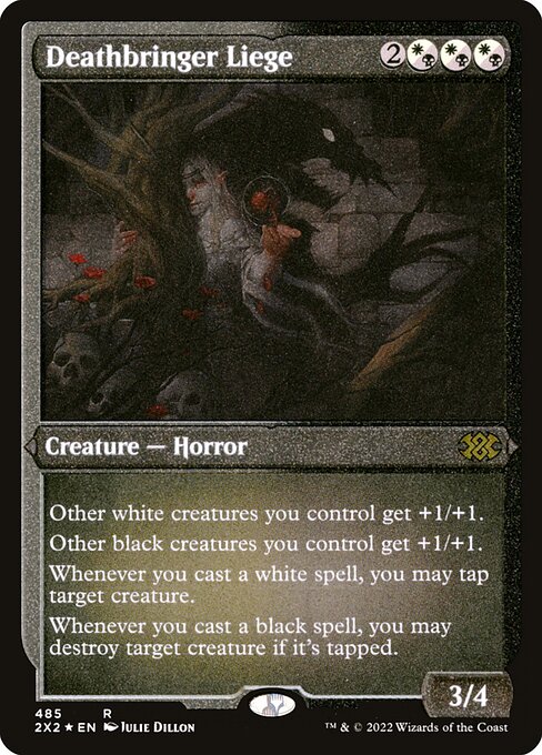 Deathbringer Liege - Double Masters 2022 - Etched Foil