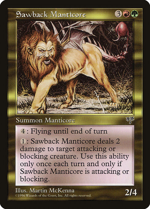 Sawback Manticore - Mirage