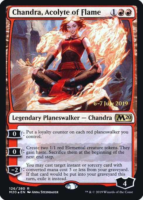 Chandra, Acolyte of Flame - Core Set 2020 Promos - Promo Foil