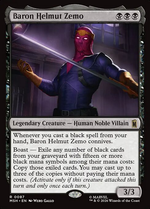 Baron Helmut Zemo - Marvel Super Heroes
