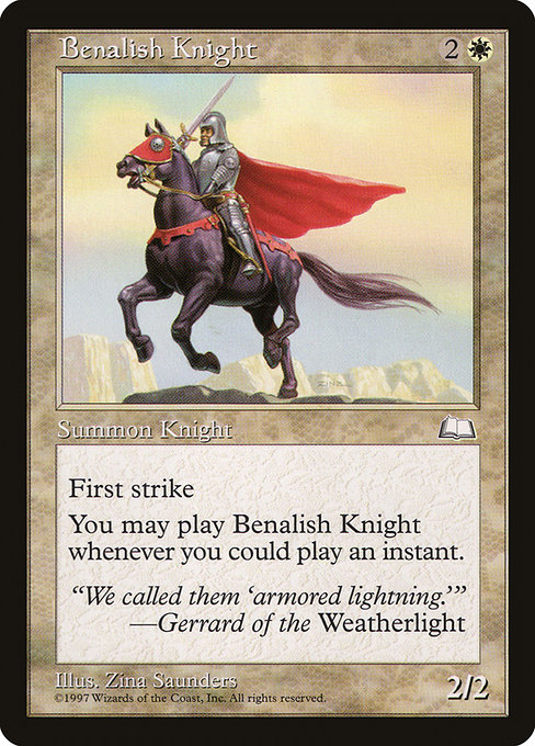 Benalish Knight - Weatherlight