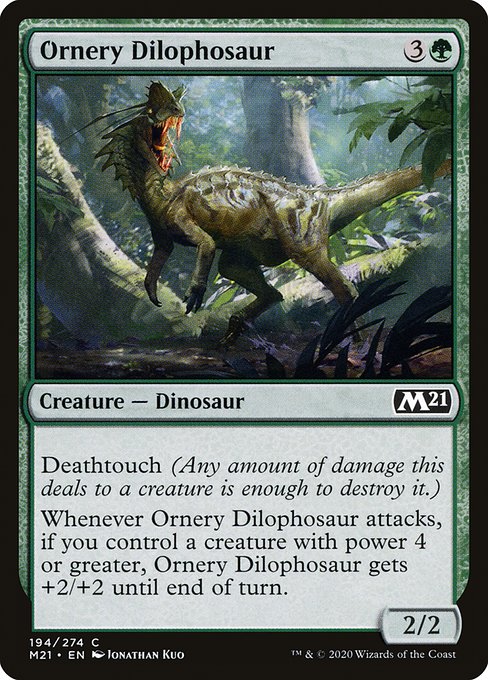 Ornery Dilophosaur - Core Set 2021