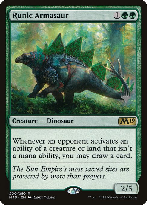 Runic Armasaur - Core Set 2019 Promos