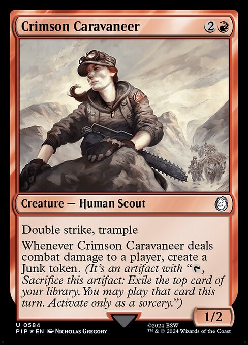 Crimson Caravaneer - Fallout - Surge Foil