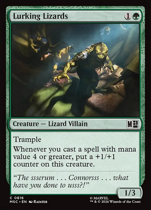 Lurking Lizards - Marvel Super Heroes Commander