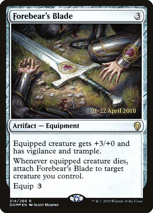 Forebear's Blade - Dominaria Promos - Promo Foil