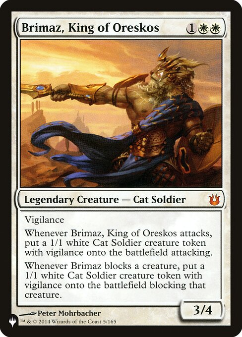 Brimaz, King of Oreskos - The List