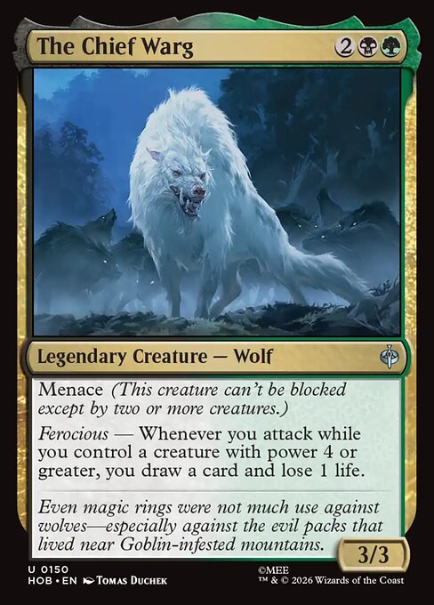 The Chief Warg - The Hobbit
