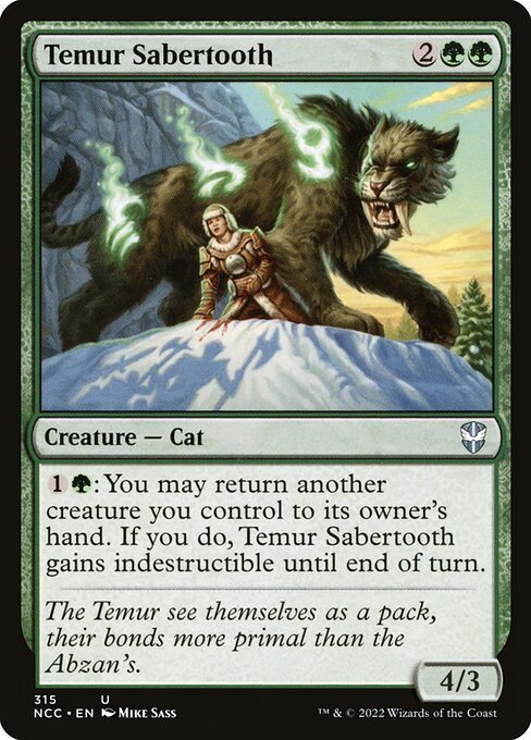 Temur Sabertooth - New Capenna Commander