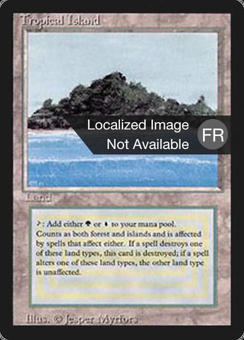 Ile tropicale (Tropical Island) - Foreign Black Border