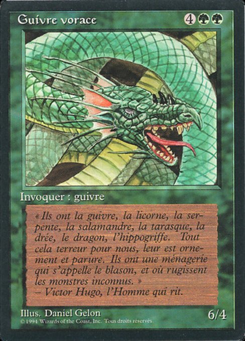 Guivre vorace (Craw Wurm) - Foreign Black Border