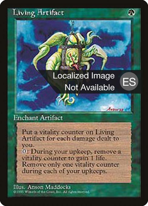 Artefacto viviente (Living Artifact) - Fourth Edition Foreign Black Border