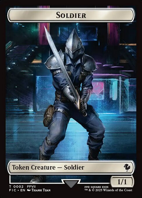 Soldier - Final Fantasy Commander Tokens - Surge Foil