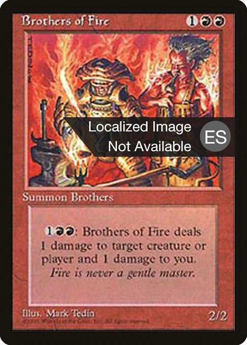 Brothers of Fire - Fourth Edition Foreign Black Border